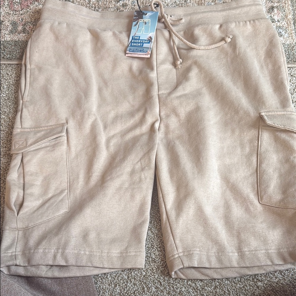 Blue black threads shorts size L men’s in stone color